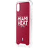 NBA Miami Heat Standard - Red iPhone XS Clear Case
