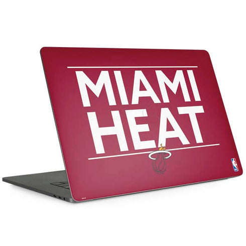 NBA Miami Heat Standard - Red MacBook Skins