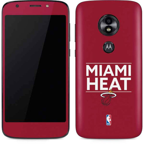 NBA Miami Heat Standard - Red Moto E5 Play Skin