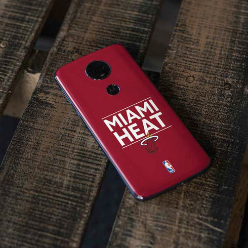 NBA Miami Heat Standard - Red Moto E5 Plus Skin