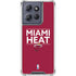 NBA Miami Heat Standard - Red Moto G 5G (2025) Clear Case