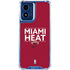 NBA Miami Heat Standard - Red Moto G Play 4G (2024) Clear Case