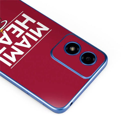 NBA Miami Heat Standard - Red Moto G Play 4G (2024) Skin