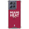 NBA Miami Heat Standard - Red Moto G Play 5G (2025) Clear Case