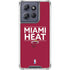 NBA Miami Heat Standard - Red Moto G Play 5G (2025) Clear Case