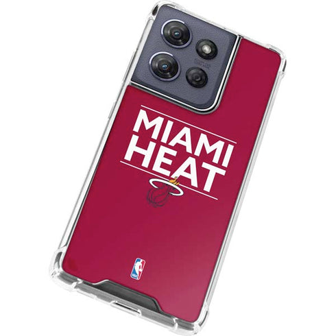 NBA Miami Heat Standard - Red Moto G Play 5G (2025) Clear Case