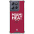NBA Miami Heat Standard - Red Moto G Power 5G (2025) Clear Case