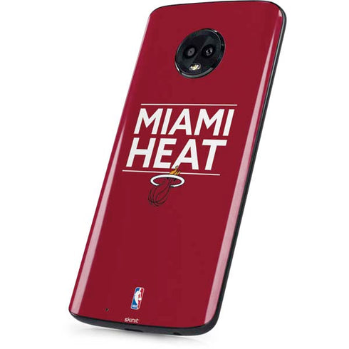 NBA Miami Heat Standard - Red Moto G6 Skin