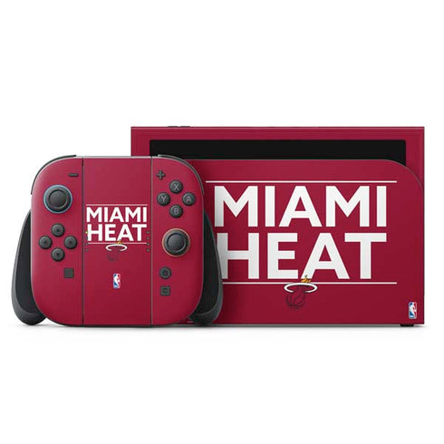 NBA Miami Heat Standard - Red Nintendo Switch 2 (2025) with Joy-Con Skin