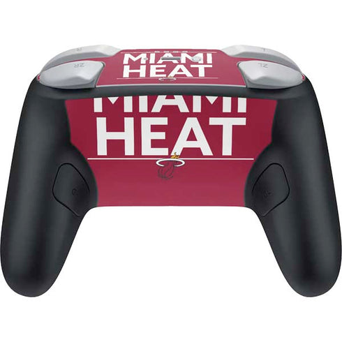 NBA Miami Heat Standard - Red Nintendo Switch 2 (2025) Pro Controller Skin