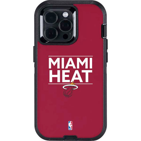 NBA Miami Heat Standard - Red Otterbox Defender iPhone Skin