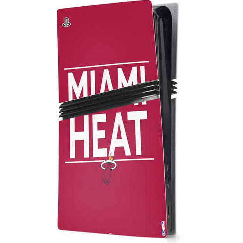 NBA Miami Heat Standard - Red PS5 Pro Console Skin