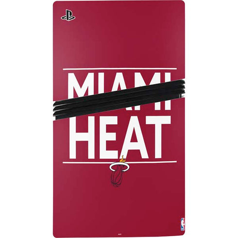 NBA Miami Heat Standard - Red PS5 Pro Console Skin