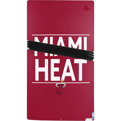 NBA Miami Heat Standard - Red PS5 Pro Console Skin