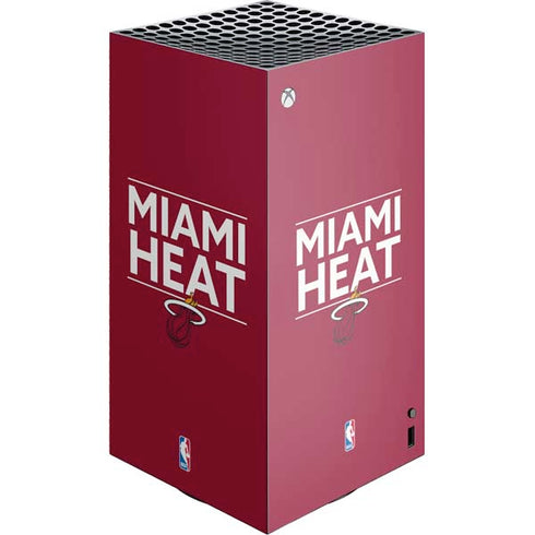 NBA Miami Heat Standard - Red XBox Series X Digital Edition Console Skin