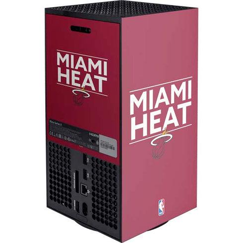 NBA Miami Heat Standard - Red XBox Series X Digital Edition Console Skin