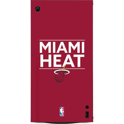 NBA Miami Heat Standard - Red XBox Series X Digital Edition Console Skin