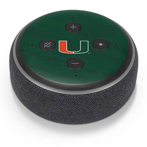 University of Miami Hurricanes Flag Amazon Echo Dot Skin