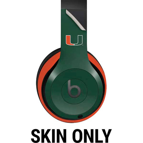 University of Miami Hurricanes Flag Beats Studio Pro Wireless Headphones Skin