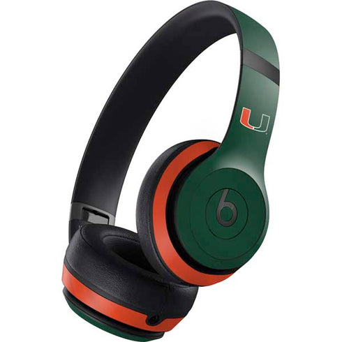 University of Miami Hurricanes Flag Beats Studio Pro Wireless Headphones Skin