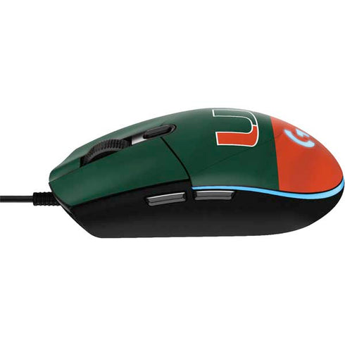 University of Miami Hurricanes Flag G203 Prodigy RGB Wired Gaming Mouse Skin