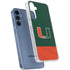 University of Miami Hurricanes Flag Galaxy A35 5G Clear Case