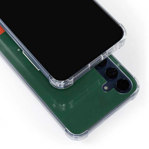 University of Miami Hurricanes Flag Galaxy A55 5G Clear Case