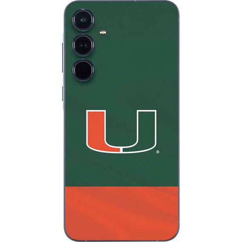 University of Miami Hurricanes Flag Galaxy A55 5G Skin