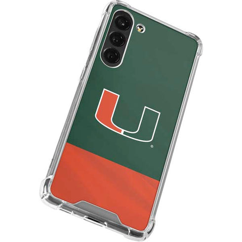 University of Miami Hurricanes Flag Galaxy S24 FE Clear Case
