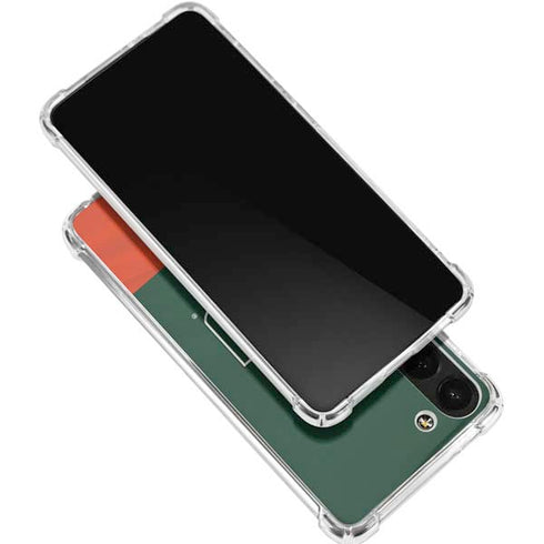 University of Miami Hurricanes Flag Galaxy S24 FE Clear Case