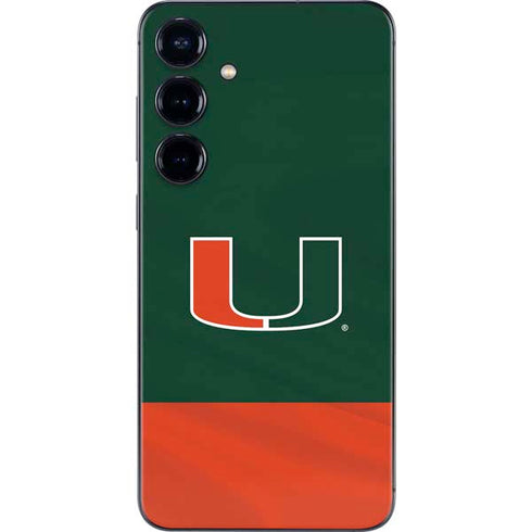 University of Miami Hurricanes Flag Galaxy S25 Plus Skin