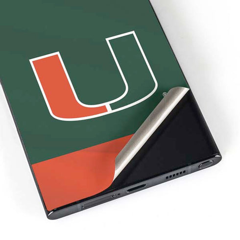 University of Miami Hurricanes Flag Galaxy S25 Ultra Skin