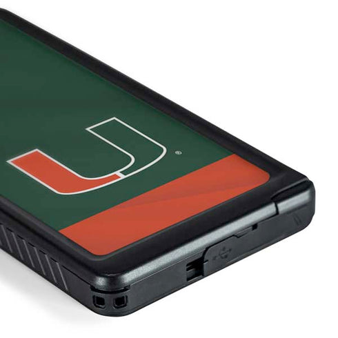 University of Miami Hurricanes Flag Galaxy S24 Ultra Waterproof Case