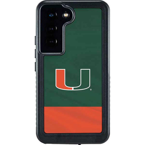University of Miami Hurricanes Flag Galaxy S24 Waterproof Case