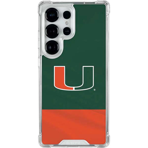 University of Miami Hurricanes Flag Galaxy S25 Ultra Clear Case