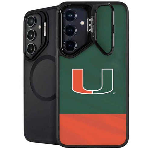 University of Miami Hurricanes Flag Galaxy S26 Plus Kickstand Case