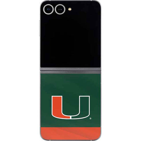 University of Miami Hurricanes Flag Galaxy Z Flip6 Skin