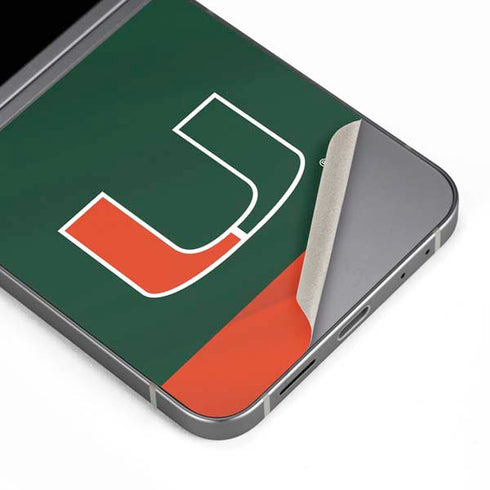 University of Miami Hurricanes Flag Galaxy Z Flip6 Skin
