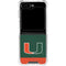 University of Miami Hurricanes Flag Galaxy Z Flip6 Clear Case