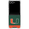 University of Miami Hurricanes Flag Galaxy Z Flip7 Clear Case