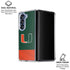 University of Miami Hurricanes Flag Galaxy Z Fold6 Clear Case
