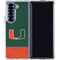University of Miami Hurricanes Flag Galaxy Z Fold7 Clear Case