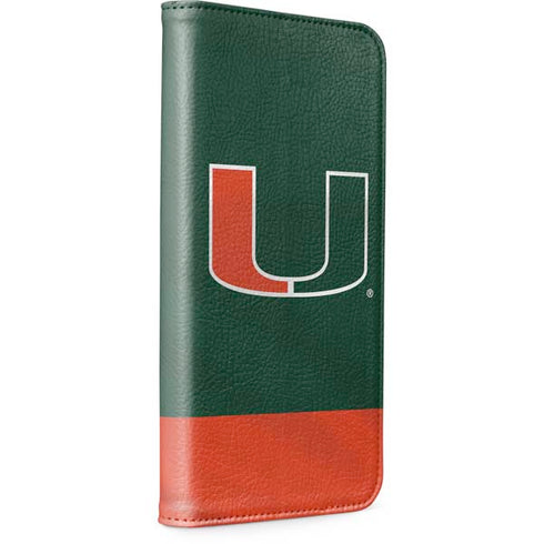 University of Miami Hurricanes Flag iPhone 15 Folio Case