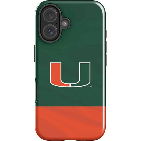 University of Miami Hurricanes Flag iPhone 16 Impact Case