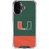 University of Miami Hurricanes Flag iPhone 16 Plus Clear Case