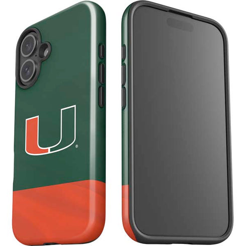 University of Miami Hurricanes Flag iPhone 16 Plus Impact Case