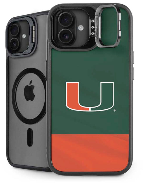 University of Miami Hurricanes Flag iPhone 16 Plus Kickstand Case
