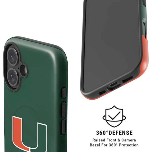 University of Miami Hurricanes Flag iPhone 16 Plus Magsafe Impact Case