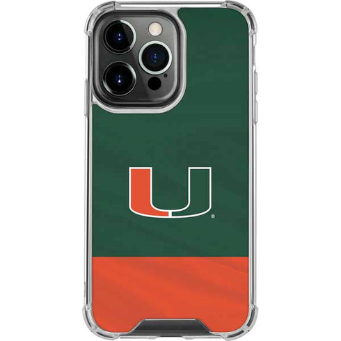 University of Miami Hurricanes Flag iPhone 16 Pro Clear Case