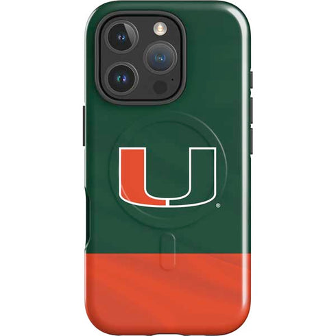 University of Miami Hurricanes Flag iPhone 16 Pro Magsafe Impact Case